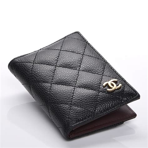 chanel caviar quilted card holder wallet black|Chanel Card Holder Quilted Caviar Gold.